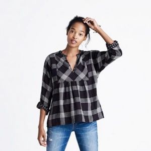 Madewell plaid top